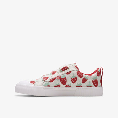 Clarks Foxing Fraise Kid Cotton Metallic