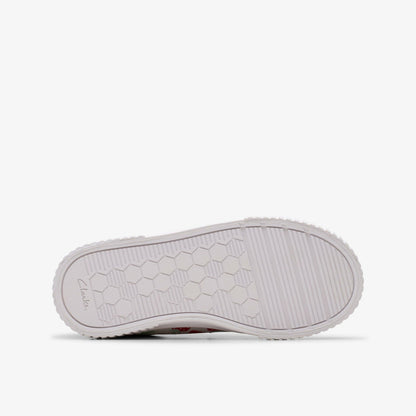 Clarks Foxing Fraise Kid Cotton Metallic