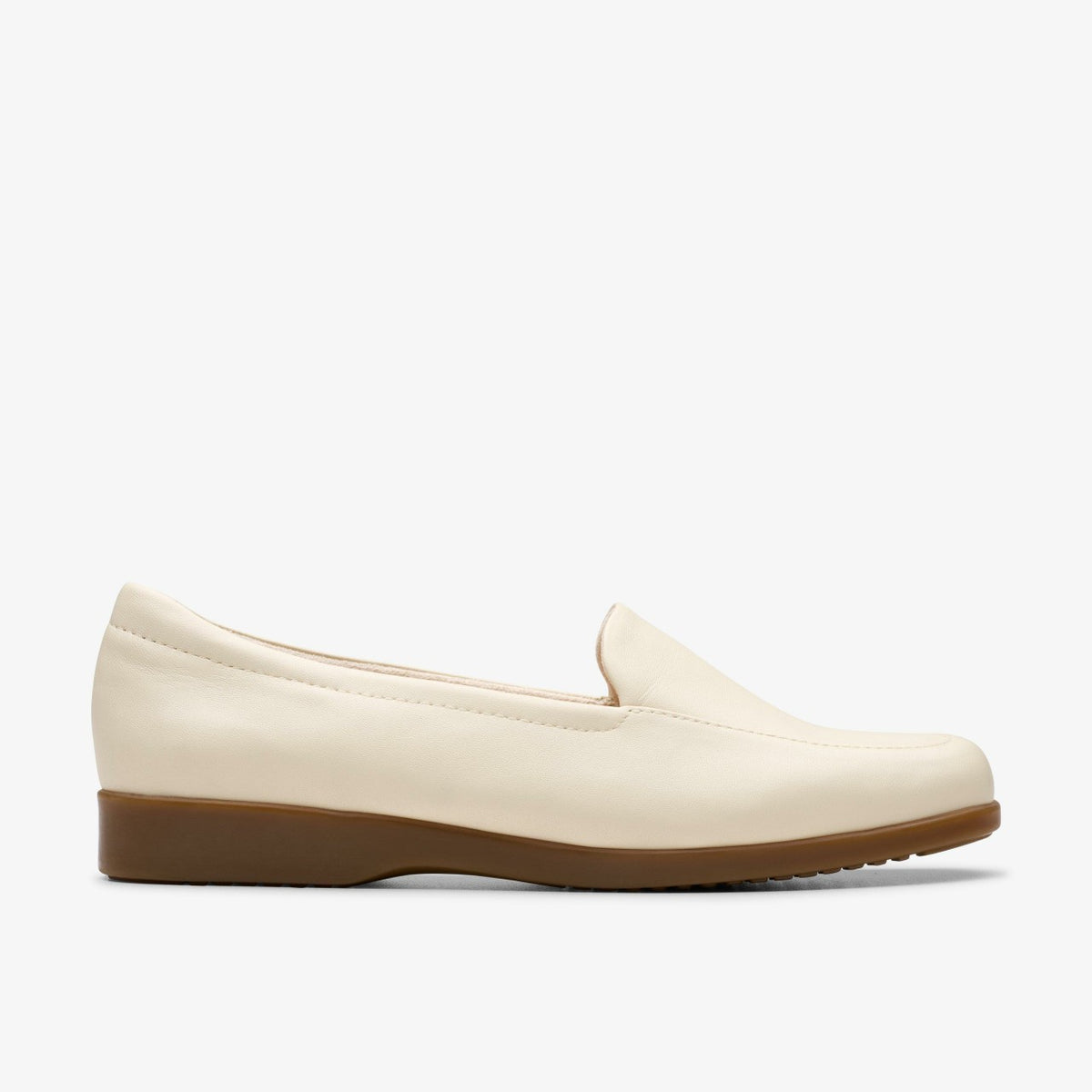 Clarks Georgia Cream Leather