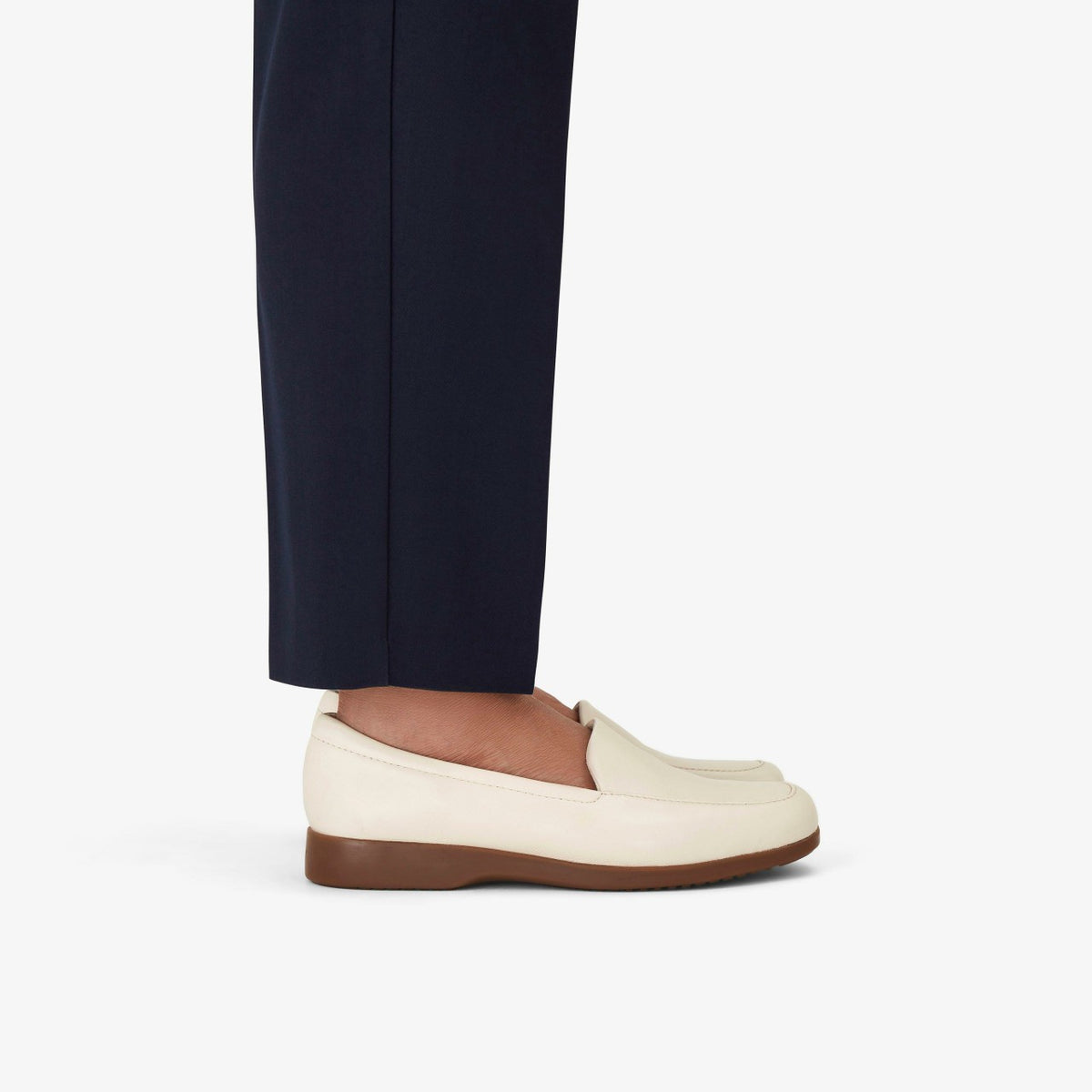 Clarks Georgia Cream Leather
