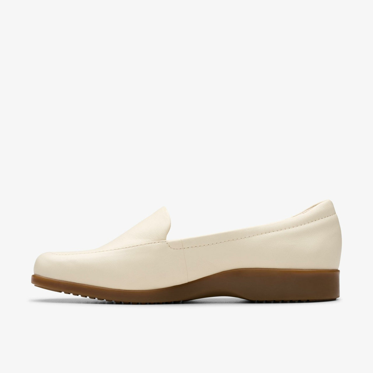 Clarks Georgia Cream Leather