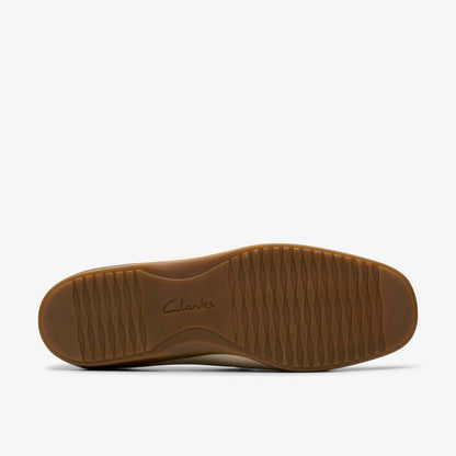 Clarks Georgia Cream Leather