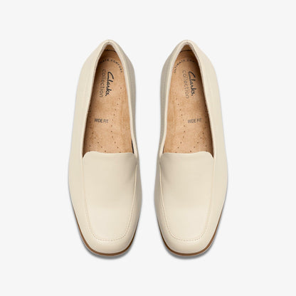 Clarks Georgia Cream Leather