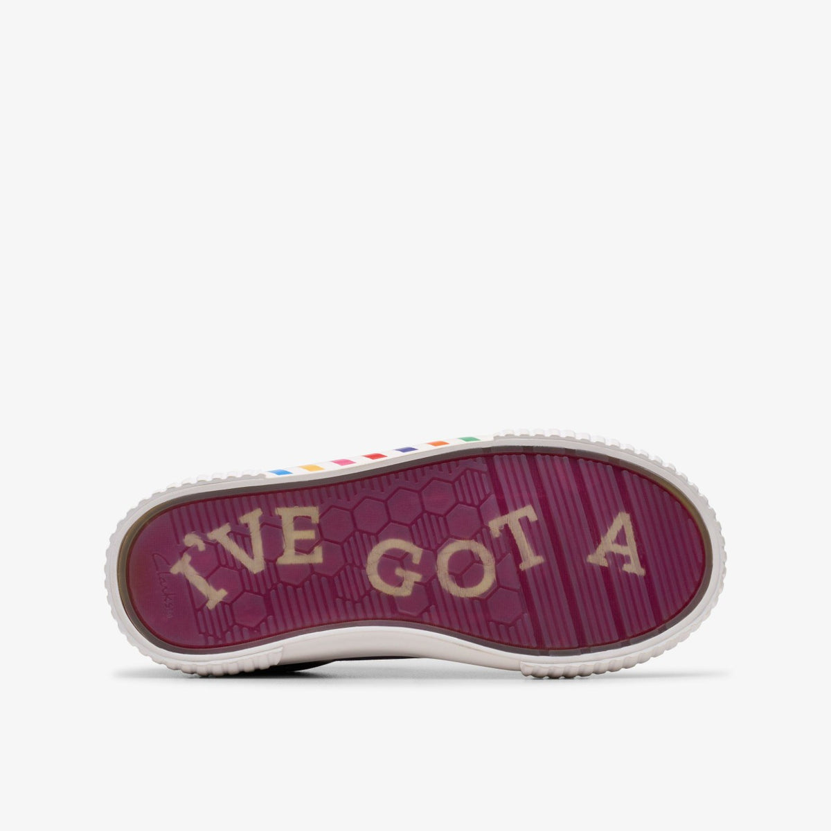 Clarks Roald Dahl Charlie & the Chocolate Factory Foxing Mix Kid Purple Canvas
