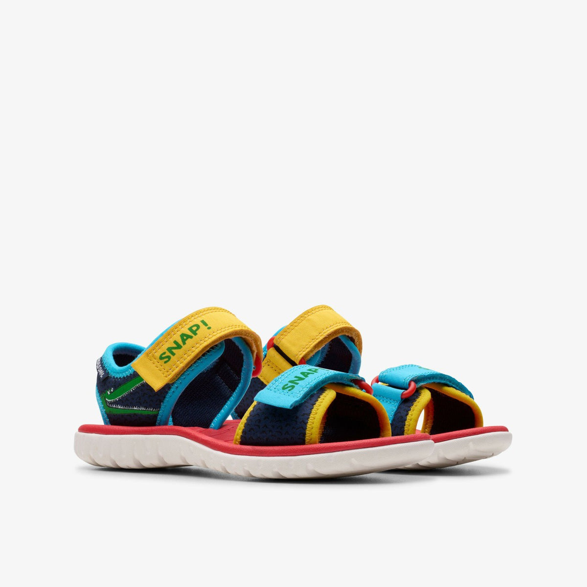 Clarks Roald Dahl The Enormous Crocodile Surfing Ace Kid Navy Print