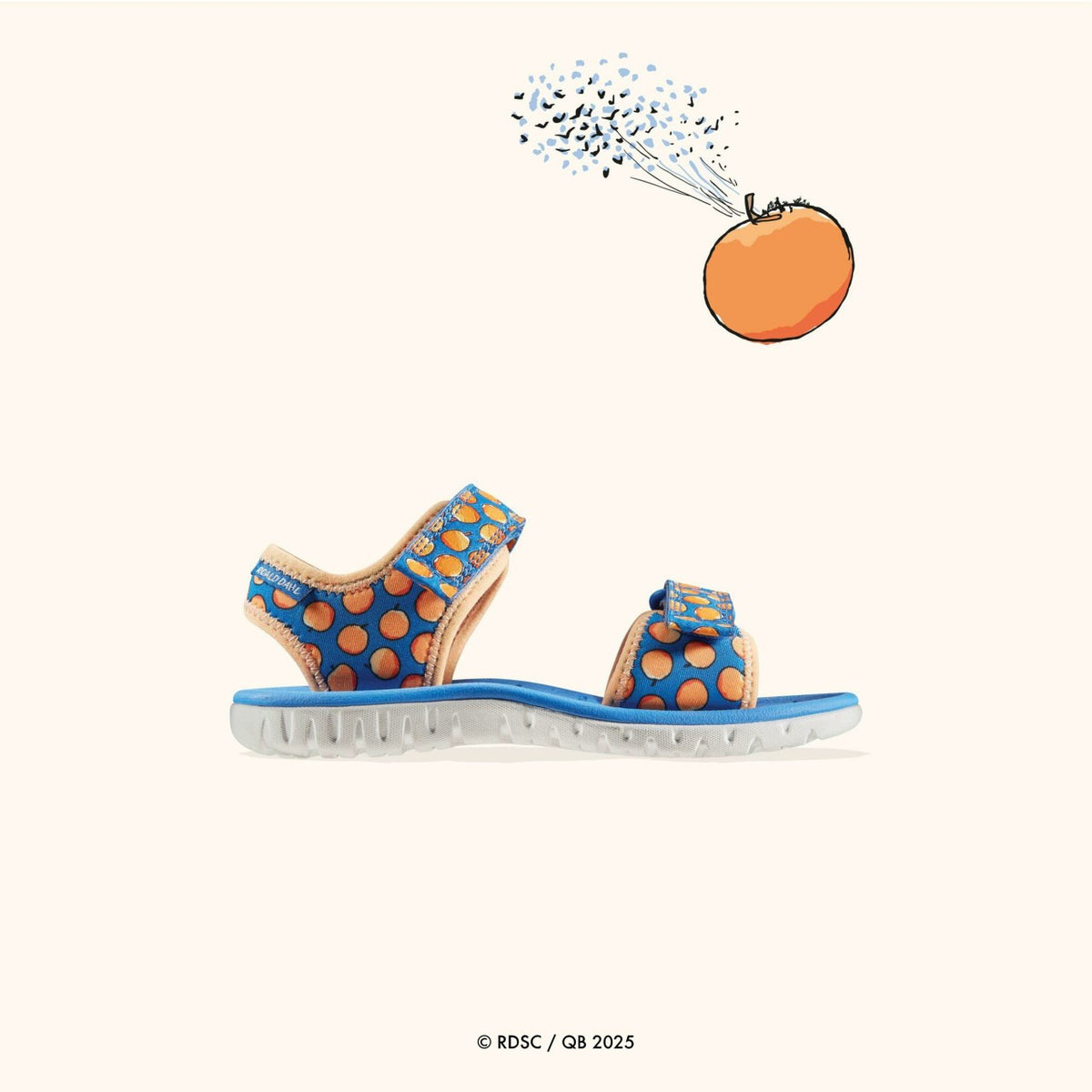 Clarks Roald Dahl James & the Giant Peach Surfing Air Kid Blue