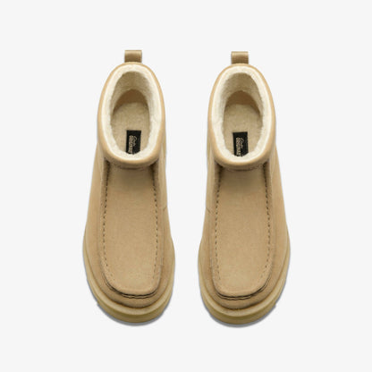 Clarks Meare Rooey Dark Sand Warmlined