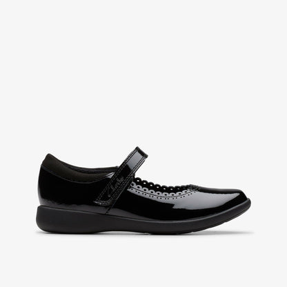 Clarks Etch Pure Kid Black Patent