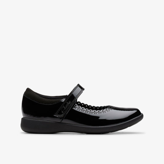 Clarks Etch Pure Kid Black Patent