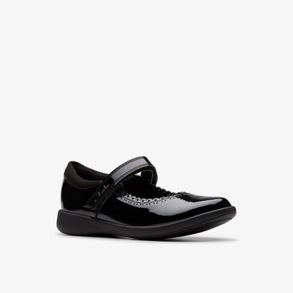 Clarks Etch Pure Kid Black Patent