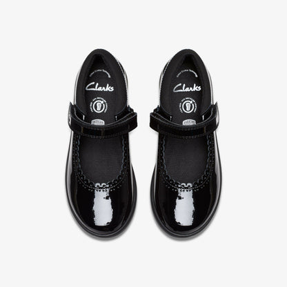 Clarks Etch Pure Kid Black Patent