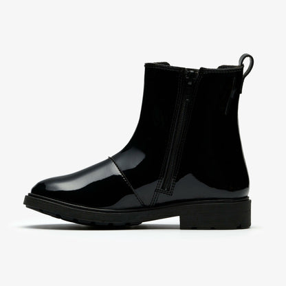 Clarks Astrol Orin Kid Black Patent