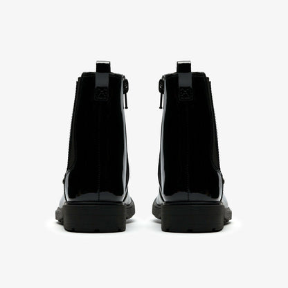 Clarks Astrol Orin Kid Black Patent