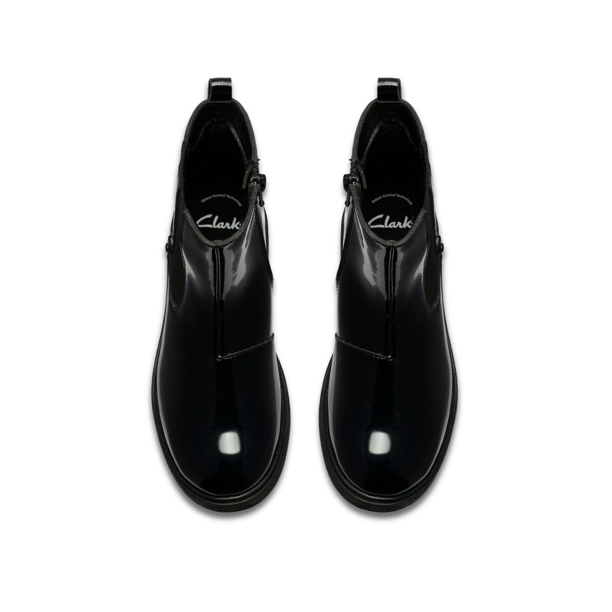 Clarks Astrol Orin Kid Black Patent