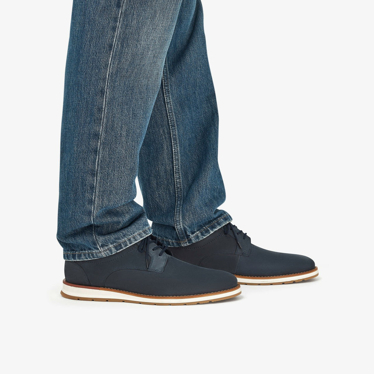 Clarks Lapford Lace Navy Nubuck