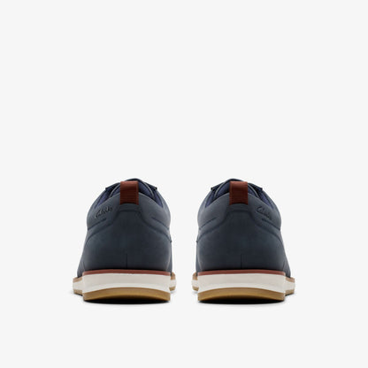 Clarks Lapford Lace Navy Nubuck