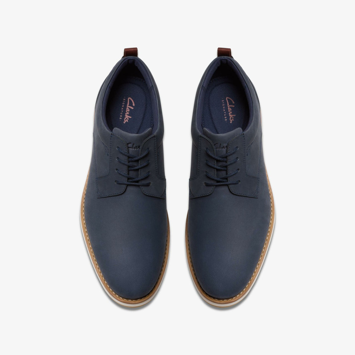Clarks Lapford Lace Navy Nubuck