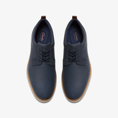 Clarks Lapford Lace Navy Nubuck