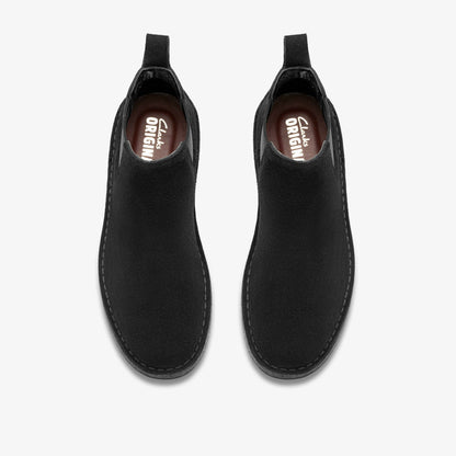 Clarks Desert Chelsea Black Suede