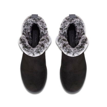 Clarks Brinkley Fur Black