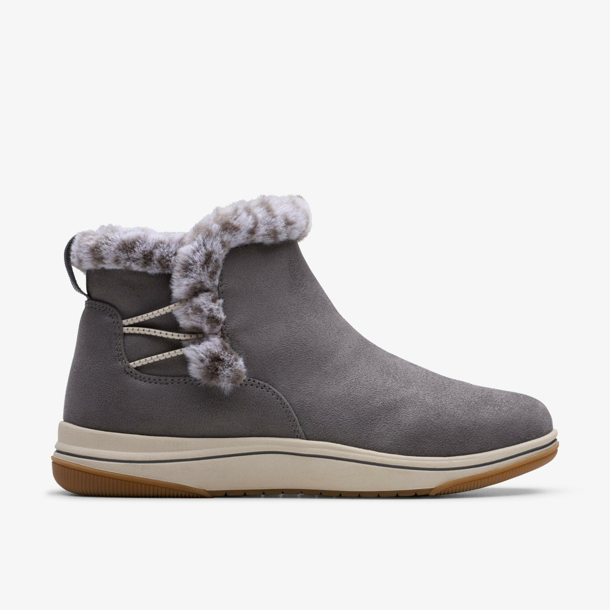 Clarks Brinkley Fur Dark Grey