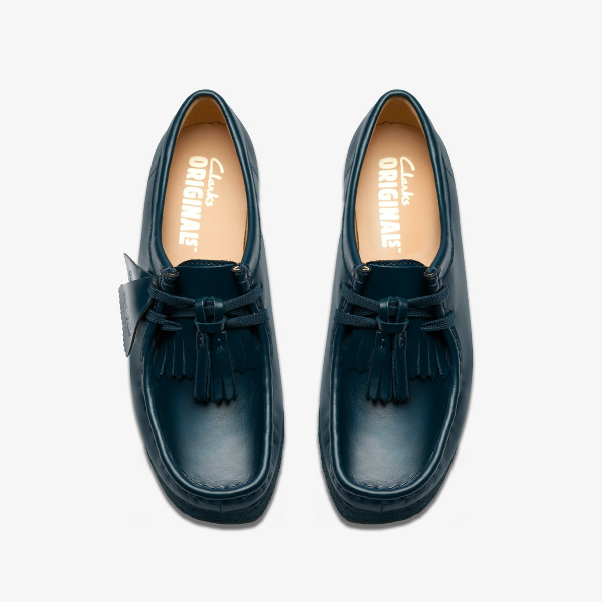 Clarks Wallabee Dark Teal Leather