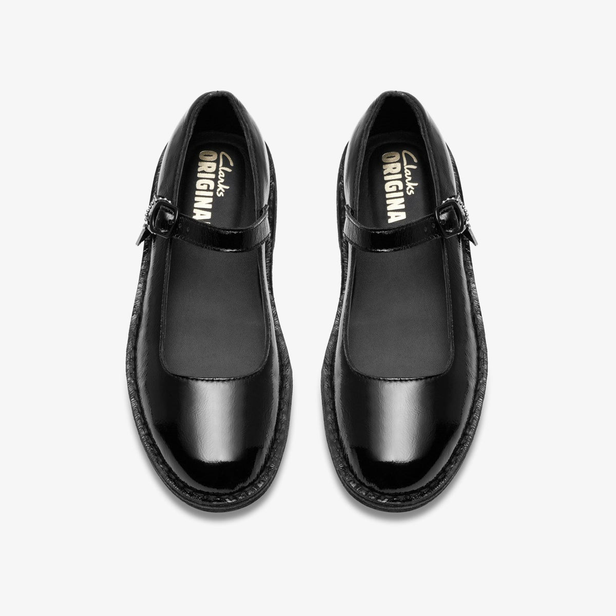 Clarks Desert Jane Black Patent