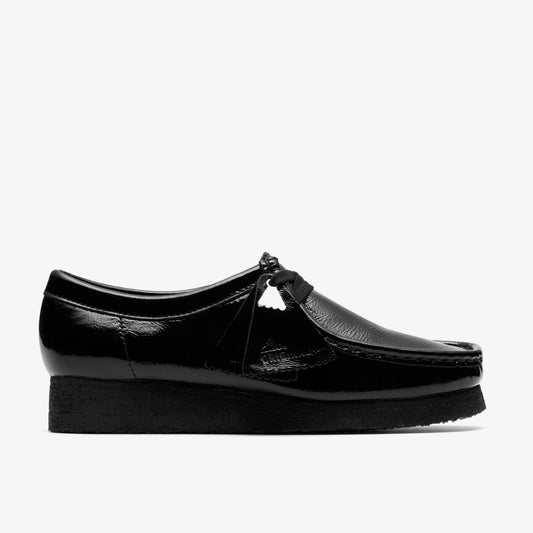 Clarks Wallabee Black Patent