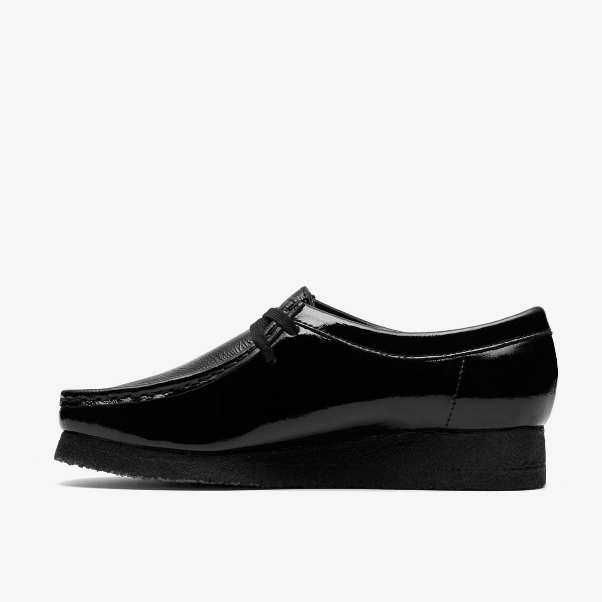 Clarks Wallabee Black Patent