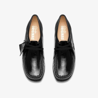 Clarks Wallabee Black Patent
