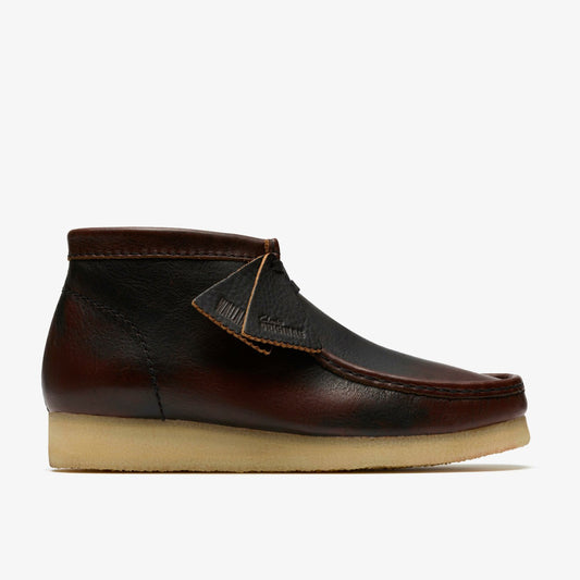 Clarks Wallabee Boot Dark Tan Combination