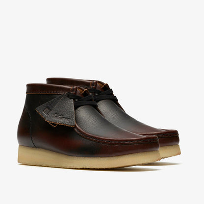 Clarks Wallabee Boot Dark Tan Combination