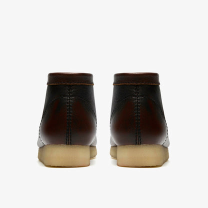 Clarks Wallabee Boot Dark Tan Combination