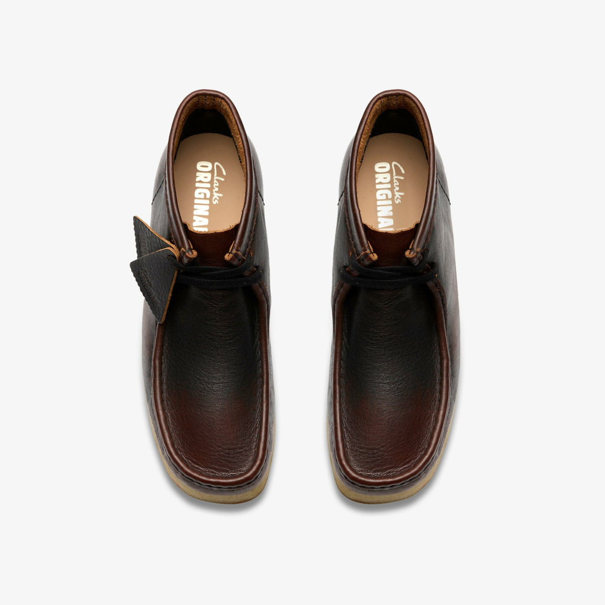 Clarks Wallabee Boot Dark Tan Combination