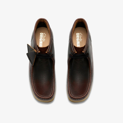 Clarks Wallabee Boot Dark Tan Combination