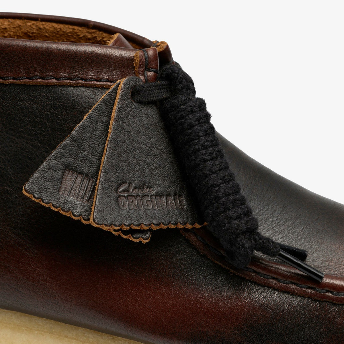 Clarks Wallabee Boot Dark Tan Combination