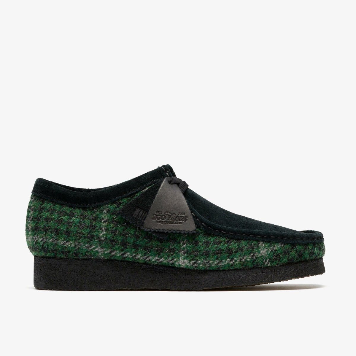 Clarks Wallabee Green Tweed Combination