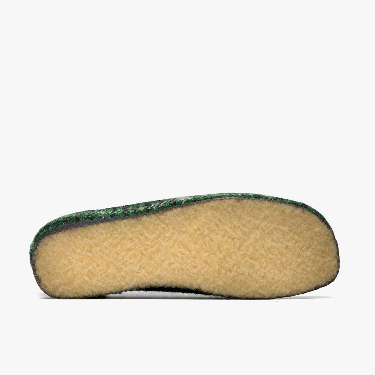 Clarks Wallabee Green Tweed Combination