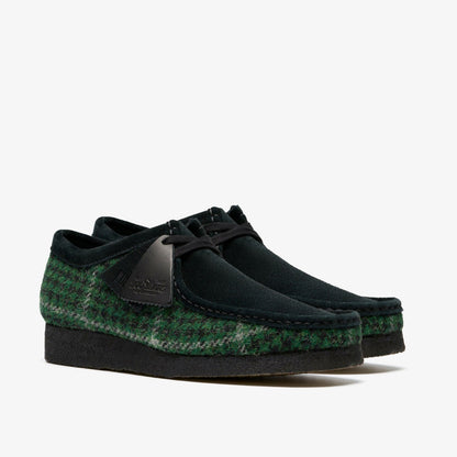 Clarks Wallabee Green Tweed Combination