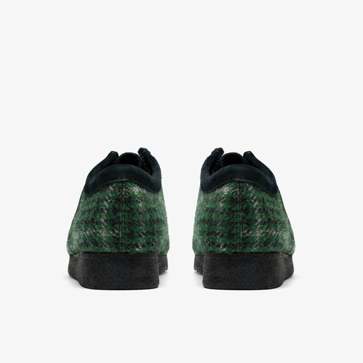 Clarks Wallabee Green Tweed Combination