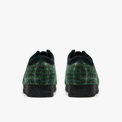 Clarks Wallabee Green Tweed Combination