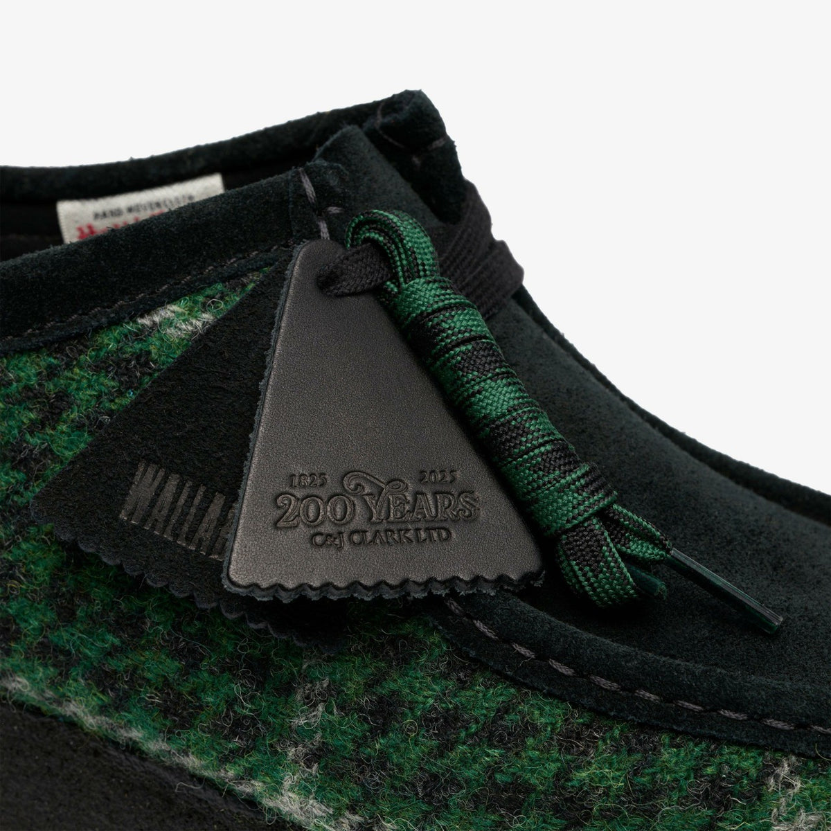 Clarks Wallabee Green Tweed Combination