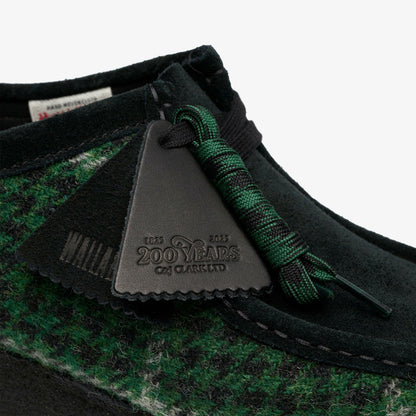 Clarks Wallabee Green Tweed Combination