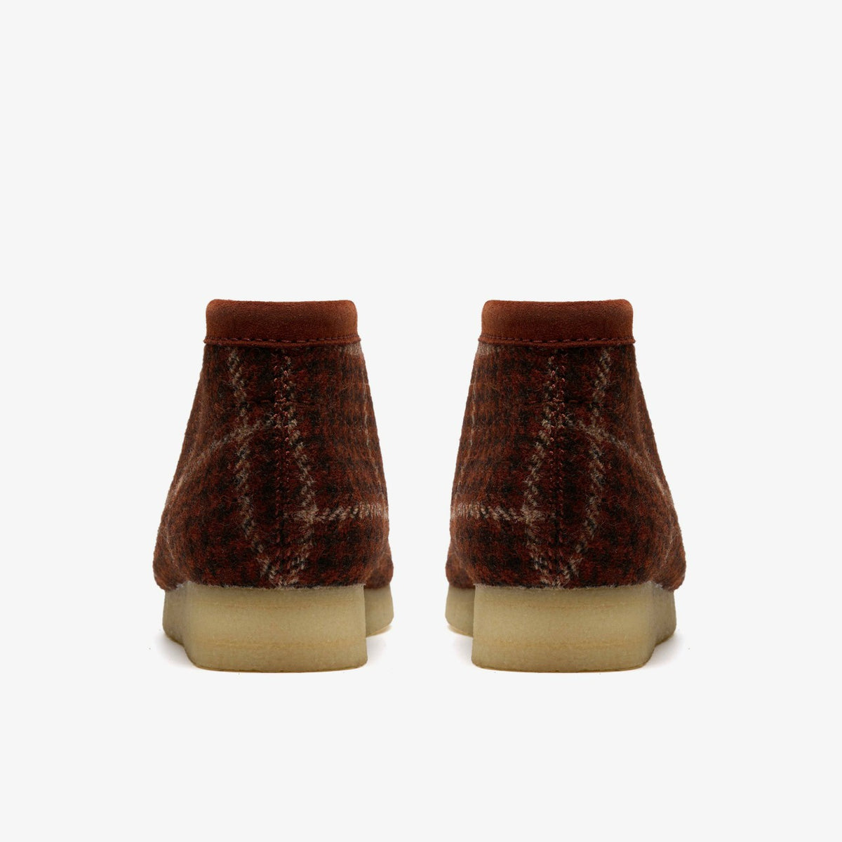 Clarks Wallabee Boot Rust Tweed Combination