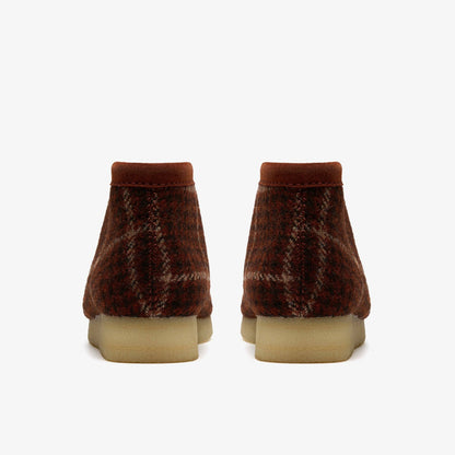 Clarks Wallabee Boot Rust Tweed Combination