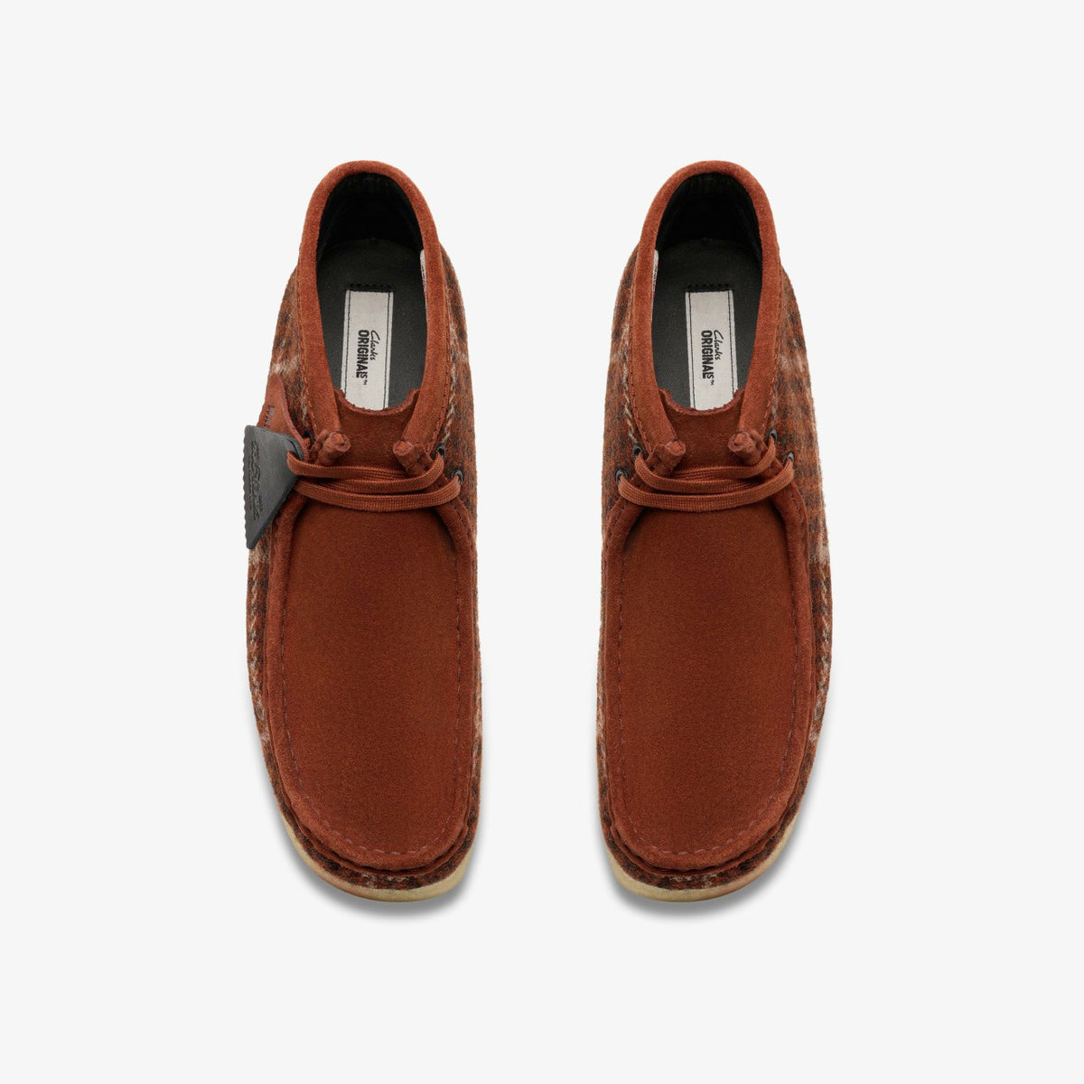Clarks Wallabee Boot Rust Tweed Combination