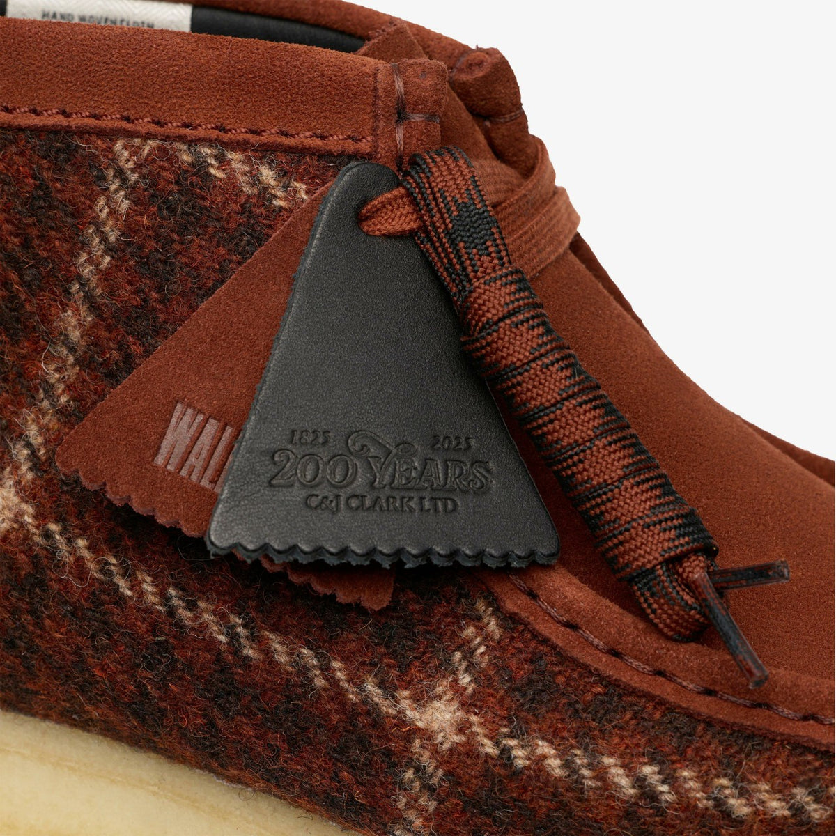 Clarks Wallabee Boot Rust Tweed Combination