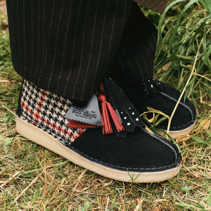 Clarks Desert Trek Black Tweed Combination