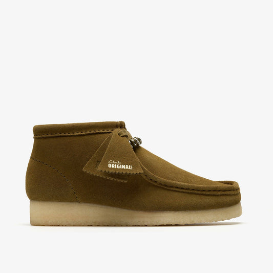 Clarks Wallabee Boot Green Suede