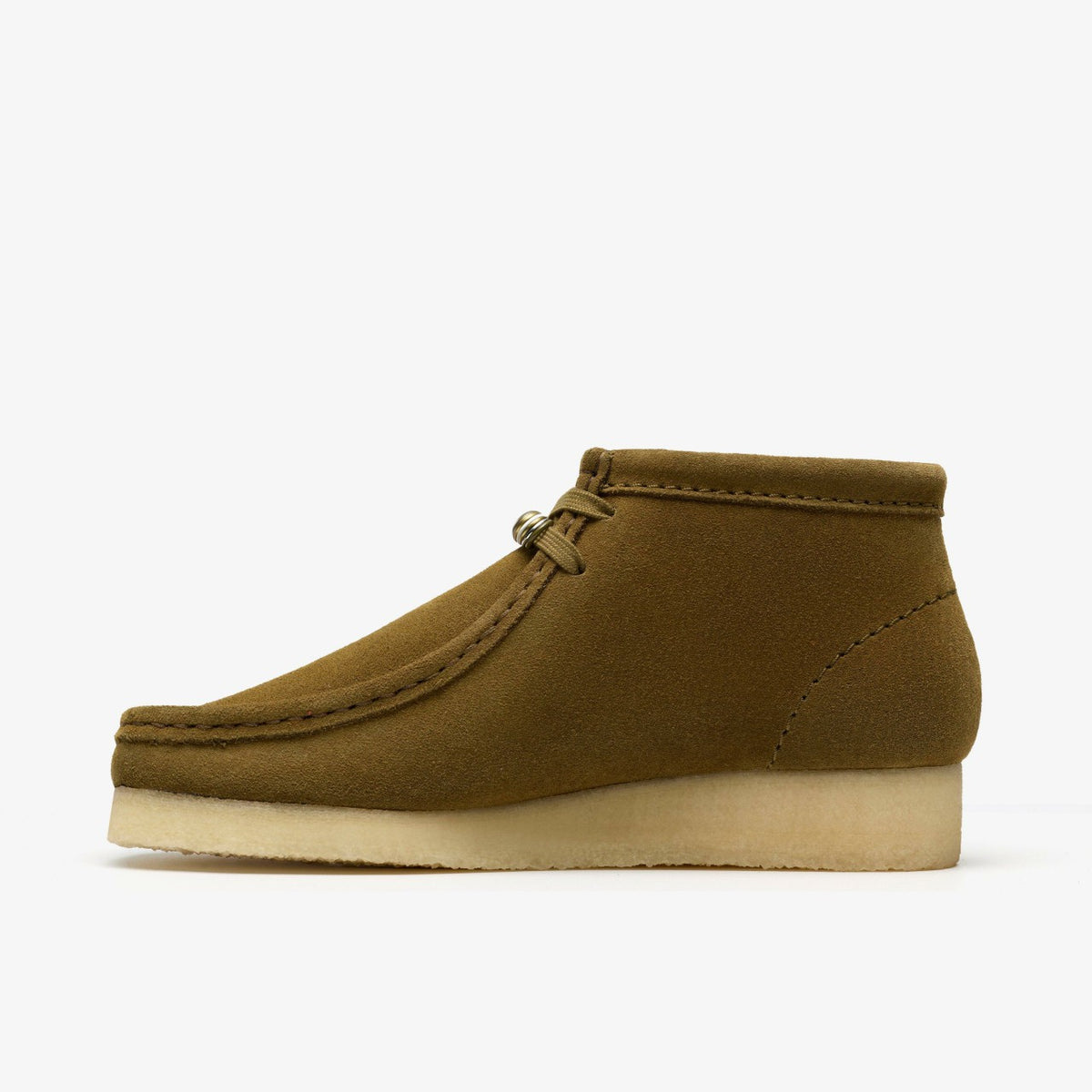 Clarks Wallabee Boot Green Suede
